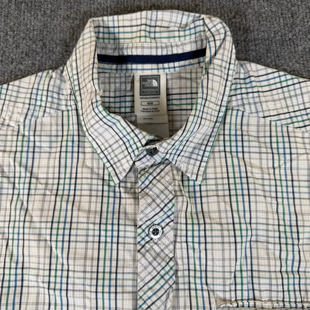 The North Face A5 Series Mens Medium Plaid Short Sleeve Button Up Shirt #3313